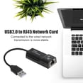 thumbnail image 2 of USB 2.0 to RJ45 External Adapter Male to Female Ethernet Network Extender, 2 of 6