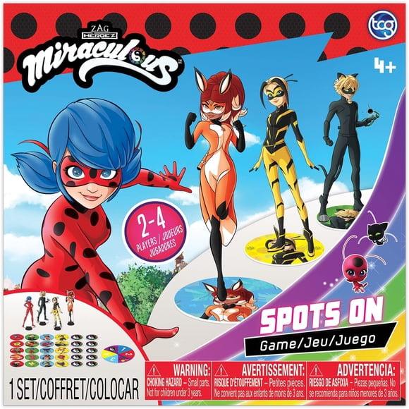 Miraculous Ladybug - Spots On Game - Help Ladybug, Cat Noir, Rena Rogue and Queen Bee Save The City! Great Birthday Gift for Boys and Girls