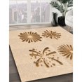 thumbnail image 3 of Ahgly Company Machine Washable Indoor Rectangle Transitional Bronze Brown Area Rugs, 7' x 9', 3 of 7
