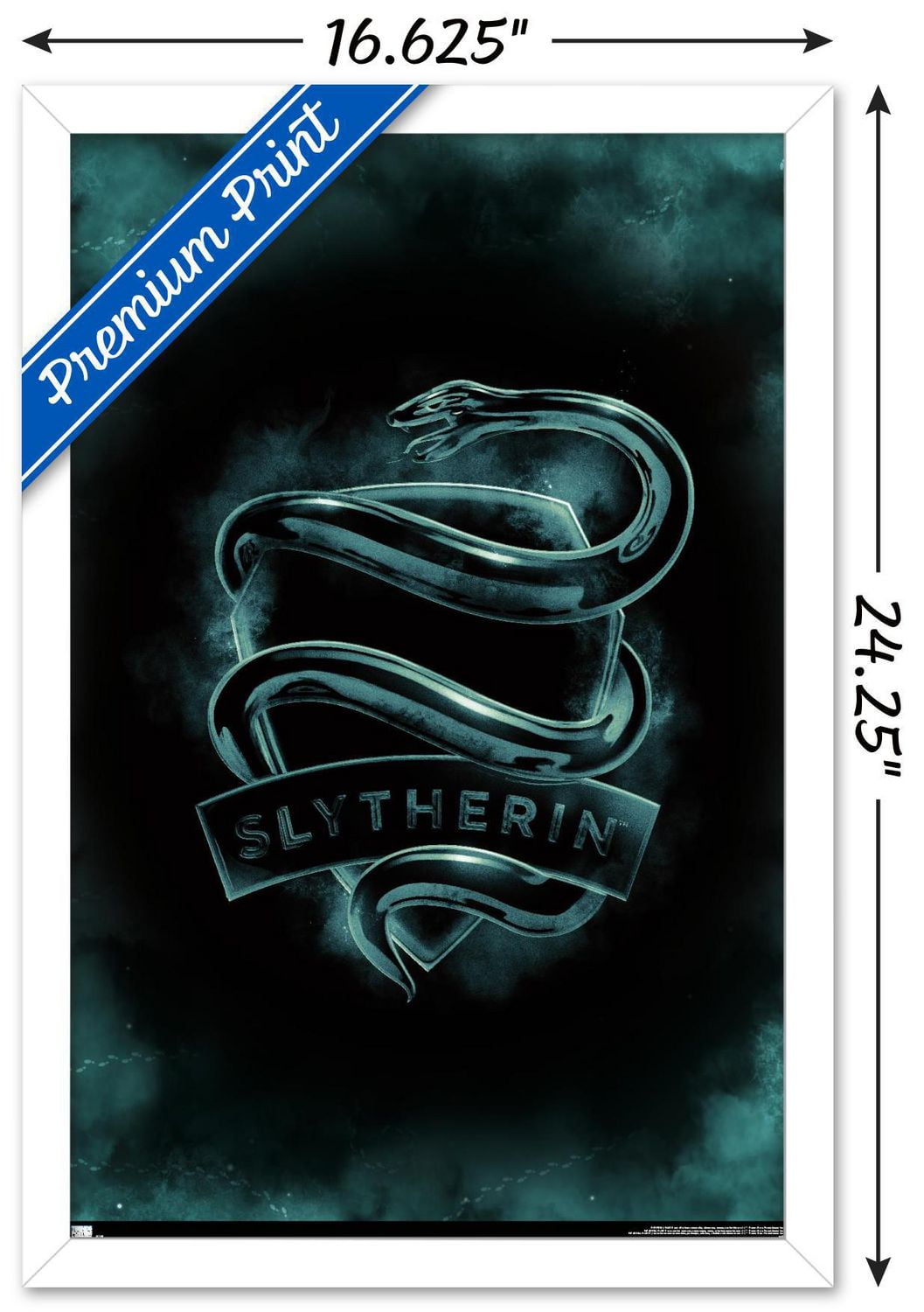 Harry Potter - Slytherin Crest Magic Wall Poster