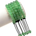 thumbnail image 2 of Natural Healing Power Gemstone Crystal Beads Unisex Adjustable Macrame Bracelets 8mm,Green Aventurine, 2 of 4