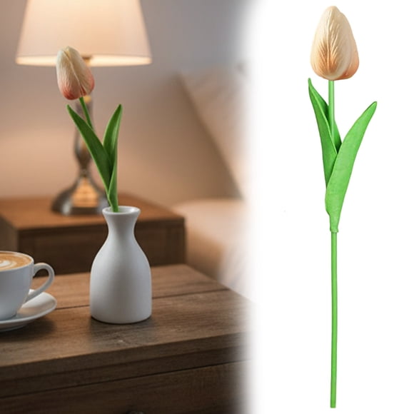 Fleurs Artificielles de la Saint-Valentin Fleurs en PU Véritable pour Mariage Bouquet de Printemps Arrangement Décorations pour la Maison pour la Fête des Mères Fleurs Artificielles de la Saint-Valentin