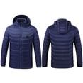 thumbnail image 2 of NJDVHB Womens Winter Long Sleeve Parkas,USB Intelligent Constant Temperature Heated Windproof Plus Size Coat For Men And Women Winter 11 Heated Jacket Coat, 2 of 4