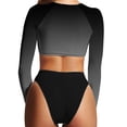 thumbnail image 3 of LSLJS Maillot de Bain Femme Imprimé à Manches Longues à Col Rond Fendu, Maillots de Bain pour Femmes, 3 of 3