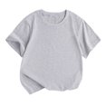 thumbnail image 1 of FAIWAD T-Shirt à Manches Courtes Col Rond pour Bébé Garçon Fille, Pull d'Été Basique, 1 of 6