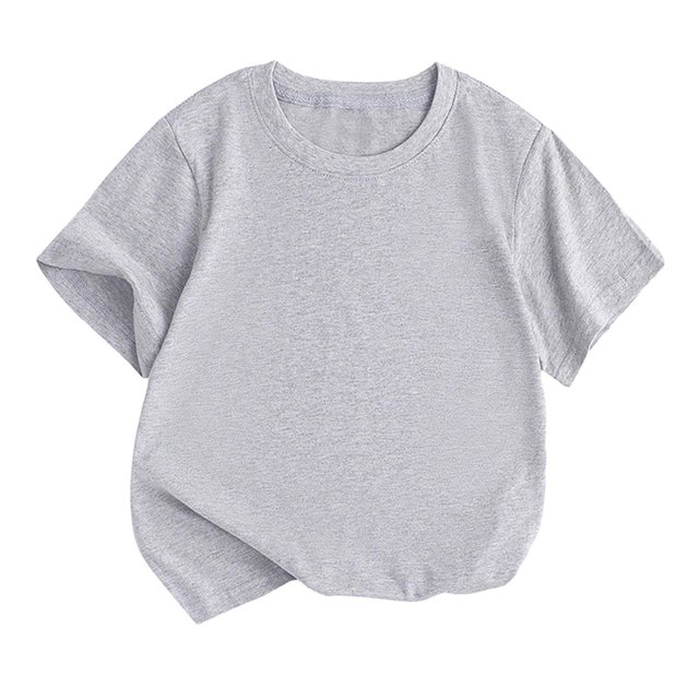 FAIWAD T-Shirt à Manches Courtes Col Rond pour Bébé Garçon Fille, Pull d'Été Basique