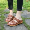 thumbnail image 2 of Summer New Style Plus Size Casual Wedge Heel Adult Womens In-line Sandals, 2 of 9