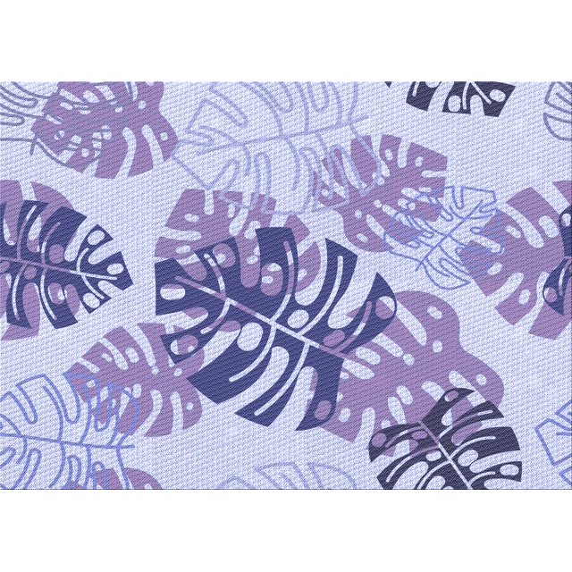 Ahgly Tapis Rectangulaire Lavable en Machine Intérieur Transitionnel Violet Clair, 6 Pieds x 9 Pieds