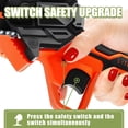 thumbnail image 2 of Mini Chainsaw 6 Inch Cordless, Super Handheld Chainsaw with 2X Big Batteries, Electric Mini Chain Saw Battery Powered, S, 2 of 8