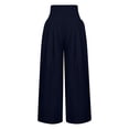 thumbnail image 4 of EQWLJWE Pantalon pour Femmes Pantalon Ample à Jambe Grand pour Femmes Taille Haute Pantalon Droit Pantalon Décontracté, 4 of 8