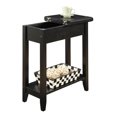 thumbnail image 5 of Convenience Concepts American Heritage Table d'Appoint à Dessus Rabattable, Fini Bois Noir, 5 of 5