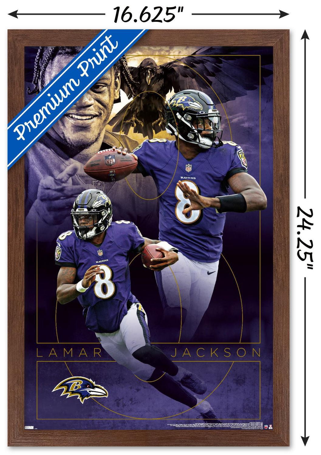NFL Baltimore Ravens - Lamar Jackson 20 Wall Poster