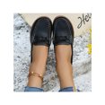 thumbnail image 4 of Innerwin Ladies Loafers Slip On Flats Closed Toe Lightweight Moccasins Driving Work Black 7, 4 of 6