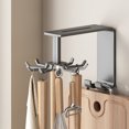 thumbnail image 1 of HOARBOEG Utensils Hanging Rack Kitchen Utensil Hooks 360 Rotating Wall Mounted Kitchen Wall Organizer For Brush Pots Gloves Spoons 10ML, 1 of 5