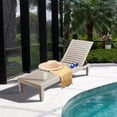 thumbnail image 1 of Costway Patio Lounge Chair Chaise Recliner Weather Resistant Adjustable Brown, 1 of 10