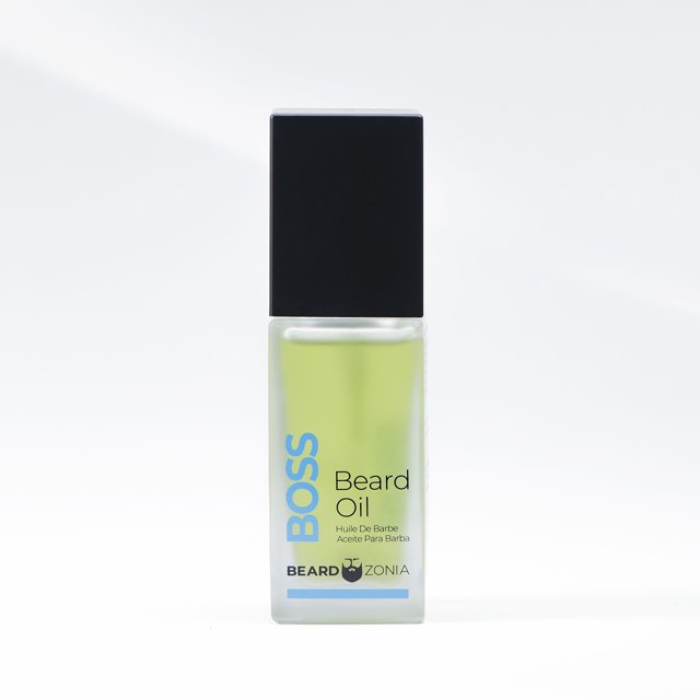 BOSS Beard Oil, Alcohol Free, Vegan, Boosts Growth & Fullness, Premium All Natural Ingredients, Moisturizing - 100% Canadian