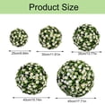 thumbnail image 3 of White Flower Ball Outer Diameter 30Cm R Plastic (2Pc Half Flower Ball), 3 of 8