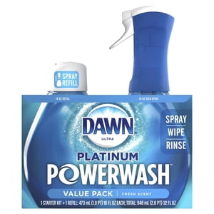 Dawn Platinum Powerwash Vaporisateur à dés, savon à dés et ensemble de parfums frais