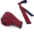 thumbnail image 4 of Men'S Skinny Tie Thin Slim Solid Formal Knitted Necktie, 4 of 7