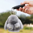 thumbnail image 3 of TopLLC Handmades Soft Bunny PomPom Charmss Bunny Car Key Chain Pendant Key Ring, 3 of 7