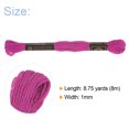 thumbnail image 2 of Unique Bargains Fil à Broder Fuchsia, 8 m - 12 Écheveaux, 2 of 6