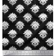 thumbnail image 1 of Soimoi Polyester Crepe Fabric Floral Block Decor Fabric Printed Yard 52 Inch Wide, 1 of 3