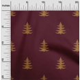 thumbnail image 1 of oneOone Polyester Lycra Fabric Christmas Tree Ikat Print Sewing Fabric BTY 56 Inch Wide, 1 of 3