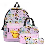 Pokemon Anime Student Bag, Student Backpack, School Bag, 3D Printing, Travel Bag-Vinsniv