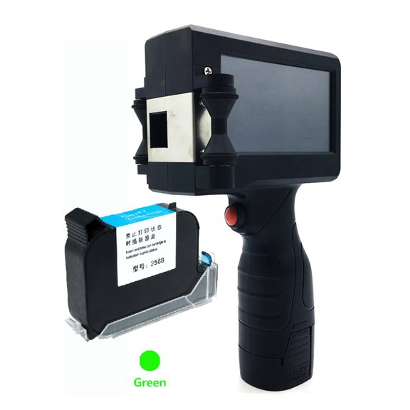Printer Jet, Handheld Inkjet Printer 1/2 Inch Touch Coder Label Print Machine With USB Import QR /Barcode/ Logo 12.7mm Printer ,Fast Printing