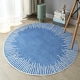 thumbnail image 1 of TIMIFIS Big Rug Round Short Hair Rug - 23.6in Round-No Hair Loss Rug-Non-Shedding and Easy Care- Ideal for High Traffic Areas in Living Room- Bedroom-Washable and Easy to Throw Blanket, 1 of 6