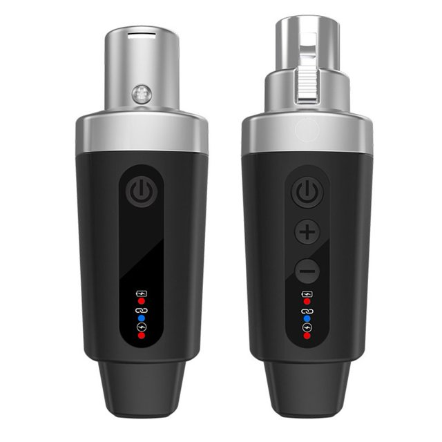 GLFILL 2 4G Sans Fil XLR pour Microphone Émetteur Récepteur pour DynaFor Micro pour Micro 1 en 1