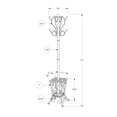 thumbnail image 2 of Monarch Specialties Coat Rack, Hall Tree, Free Standing, 8 Hooks, Entryway, 71"h, Umbrella Holder, Bedroom, Metal, Black, Transitional, 2 of 3
