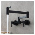 thumbnail image 1 of Brass Pot Filler Faucet Folding Kitchen Faucet With Double Joint Swing Arms Rotated Tap Wall Mounted For Hot And Cold Water ,Effortless Installation, 1 of 7