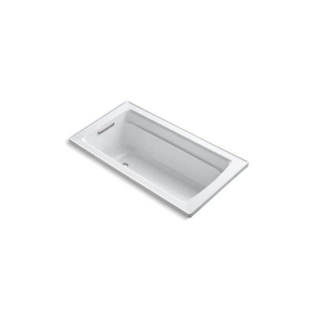 Kohler K-1123-0 5 Pi Archer Baignoire avec Drain Réversible&44; Blanc