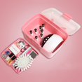 thumbnail image 3 of POINTERTECK Art Tools Organizer Varnishes Polish Storage Box Plastic Makeup Holder Cosmetic Container, 3 of 8