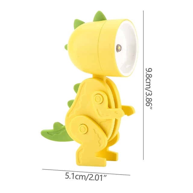 Small Table Lamp for Bedroom – Mini Cute Pet-Shaped Night Light with Flexible Limbs, Warm Yellow Glow, 0.06 W, 3.86 in x 2.01 in