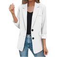 thumbnail image 2 of Liquidation! Cardigan pour Femmes Cardigans pour Femmes Veste Décontractée pour Femmes Poches Manches Longues Bouton avant Col à Revers de Travail Veste à Boutons Wh1 L, 2 of 9