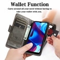 thumbnail image 2 of Case for Motorola Moto G Pure Cover Leather Wallet Folio Case Book Design Flip Magnetic Closure - Grey, 2 of 5