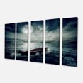 thumbnail image 2 of Boat Drifting Away After Storm - Seashore Canvas Art Print, 2 of 3