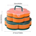 thumbnail image 3 of BotaniNest Rotating Snack Platter With Lid Perfect Dip And Serving Tray For Parties Picnics And Travel, 3 of 7