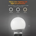 thumbnail image 2 of yeacher 6-Pack USB Vanity Mirror Lights with 3-Color Dimmable LED Bulbs, 2000mm Cord, 3000K-6500K Adjustable Lighting for Makeup, 45mm Bulbs, Water-Resistant Design, 2 of 6