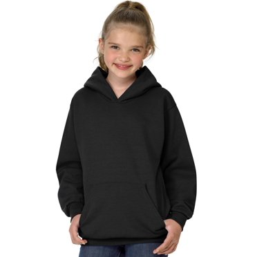 Hanes Chandail à Capuchon pour Jeunes ComfortBlend EcoSmart, m, Noir