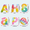 thumbnail image 3 of YAOMOBB Tableau d'Affichage Durable Lettres Chiffres Colorés Alphabet Découpes Décorations de Tableau d'Affichage Durables, 3 of 7