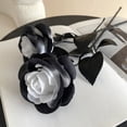thumbnail image 2 of Dvruxg Artificial Flowers Roses, Fake Silk Flower Long Stem Artificial Rose for Halloween Home Wedding Party Decorations(White), 2 of 5