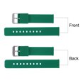 thumbnail image 4 of Uxcell Silicone Watch Band Quick Release Soft Rubber Watch Strap Dark Green/Silver 14mm, 4 of 7