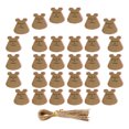 thumbnail image 3 of 50 Sets Kraft Paper Tags Blank Labels Gift Tags for Baby Shower Birthday, 3 of 8