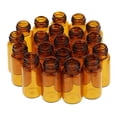 thumbnail image 3 of BELOVING 20 Pcs Bouteilles de Dram en Verre Ambre Fioles Vides Réducteur d'Orifice Huile Essentielle 3 ml, 3 of 10