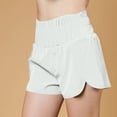 thumbnail image 2 of Timegard Workout Shorts for Women Quick Dry High Waisted Smocked Athletic Lightweight Gym Running Shorts, 2 of 6