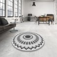 thumbnail image 4 of Ahgly Company Tapis d'Intérieur Lavable en Machine Carré Gris Transitionnel, 3 Pieds Carré, 4 of 7