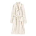 thumbnail image 4 of 2025 Robes for Women Long Robe and Slippers Set Women Cotton Cloth Robes for Plush Robe for Women Knee Length Women Plus Size Bathrobe Women's Robes Bath Towels Comfortable Women's, 4 of 4